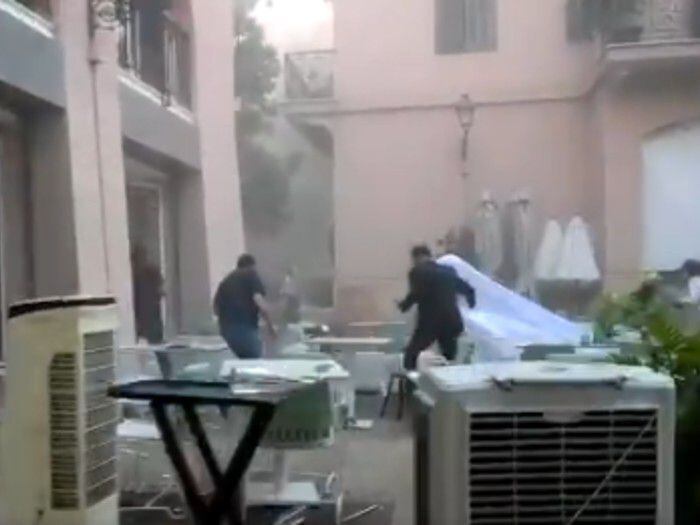 Impactante registro: devastadora explosión en Beirut pilló a novia en plena sesión de fotos