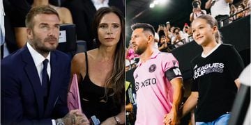 El momento viral de Leo Messi y Harper, la hija de David y Victoria Beckham