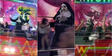¿Por qué la monja viral no se cae cuando baila en el tagadá?