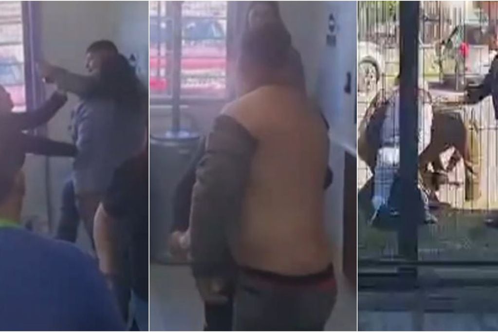 Graban violenta pelea en consultorio de Hualpén