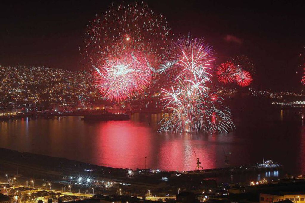 Valparaíso en Año Nuevo.
