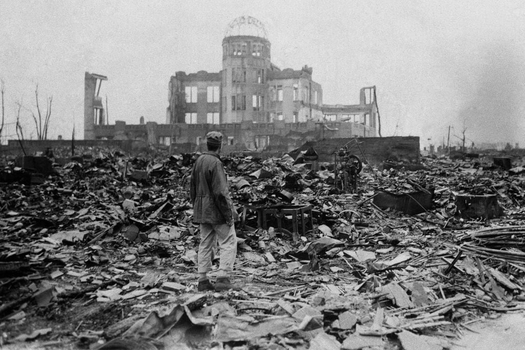 Hiroshima en ruinas (AP Photo/Stanley Troutman)