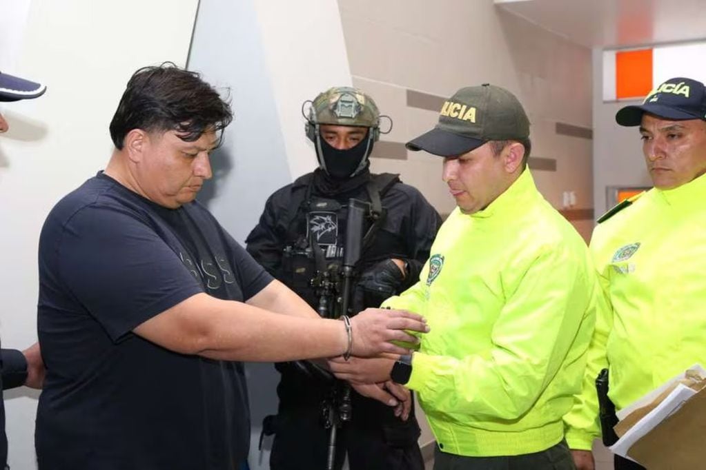 Poporro fue arrestado en su arribo a Colombia.