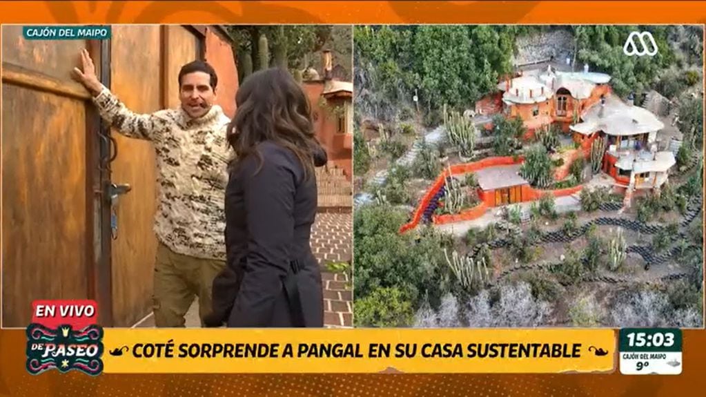 Pangal Andrade mostró su casa sustentable en De Paseo (Mega)