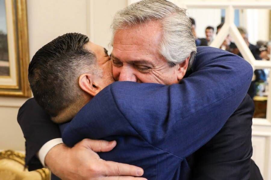 "Gracias por haber existido": el emotivo adiós de Alberto Fernández a Diego Maradona