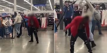 Exmilitar derriba de un fierrazo a asaltante en supermercado