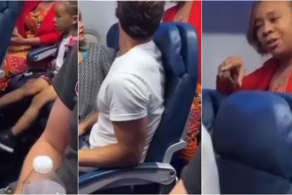 Mamá perdió los estribos en pleno vuelo: su hijo estaba pateando el asiento de adelante