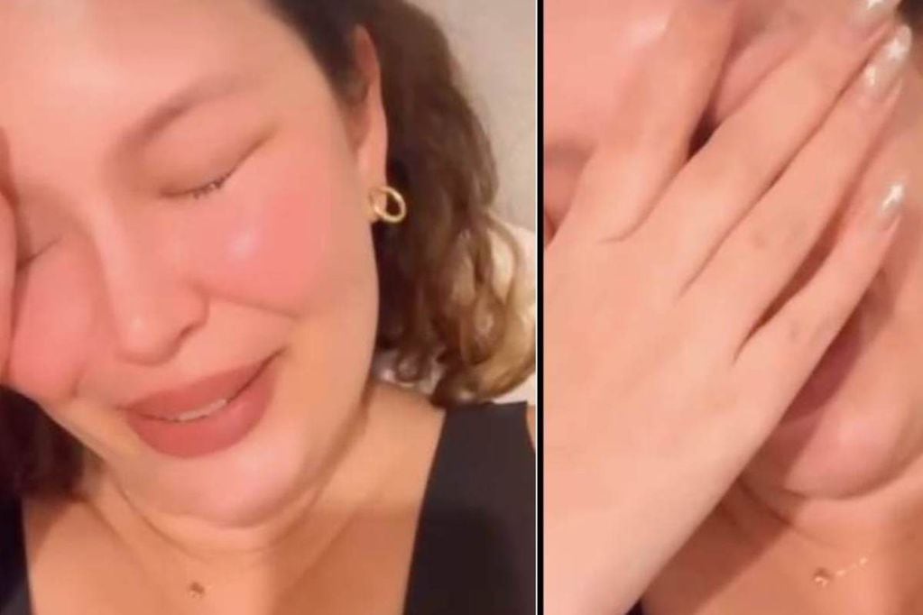 Michell Carvalho se emocionó hasta las lágrimas en un video que compartió en las redes sociales.