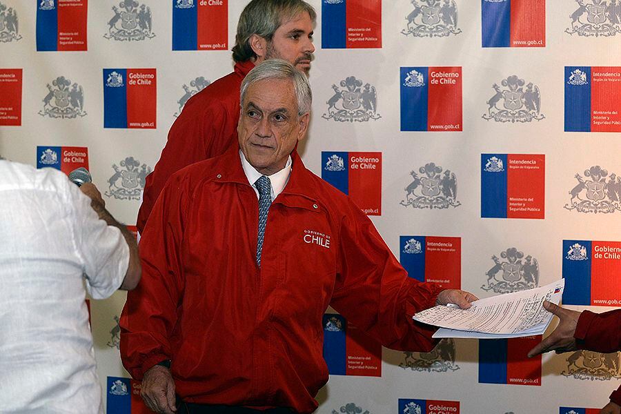 VALPARAISO: Presidente Piñera llega a Intendencia Regional. 26/12/2019