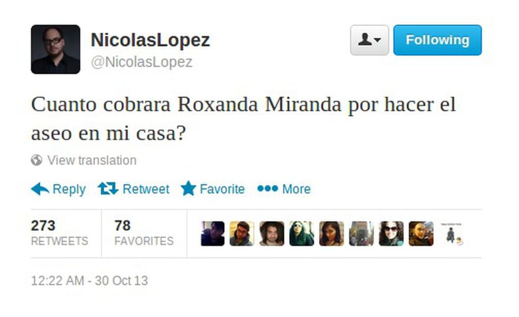 El polémico tuit de Nicolás López