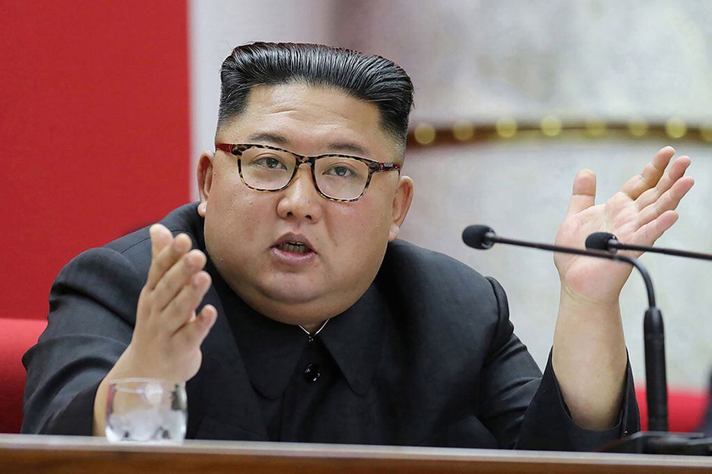 (FILES) This file picture taken during the period of December 28 to December 31, 2019 and released from North Korea's official Korean Central News Agency (KCNA) on January 1, 2020 shows North Korean leader Kim Jong Un attending a session of the 5th Plenary Meeting of the 7th Central Committee of the Workers' Party of Korea in Pyongyang. - US President Donald Trump on April 23, 2020 rejected reports that North Korean leader Kim Jong Un was ailing, criticizing his frequent nemesis CNN for running the story. (Photo by STR / KCNA VIA KNS / AFP) / South Korea OUT / REPUBLIC OF KOREA OUT
---EDITORS NOTE--- RESTRICTED TO EDITORIAL USE - MANDATORY CREDIT "AFP PHOTO/KCNA VIA KNS" - NO MARKETING NO ADVERTISING CAMPAIGNS - DISTRIBUTED AS A SERVICE TO CLIENTS / THIS PICTURE WAS MADE AVAILABLE BY A THIRD PARTY. AFP CAN NOT INDEPENDENTLY VERIFY THE AUTHENTICITY, LOCATION, DATE AND CONTENT OF THIS IMAGE --- / 
