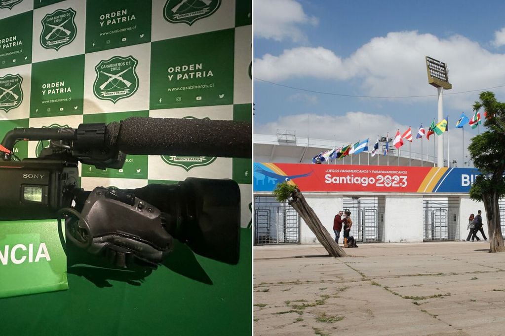 Carabineros recuperó una de las cámaras robadas en el Estadio Nacional y que se utilizaría en los Juegos Santiago 2023.