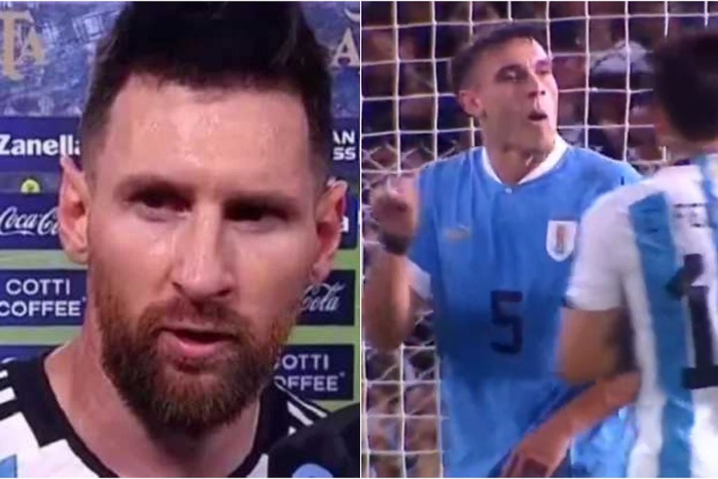 Messi criticó a los jugadores de Uruguay.