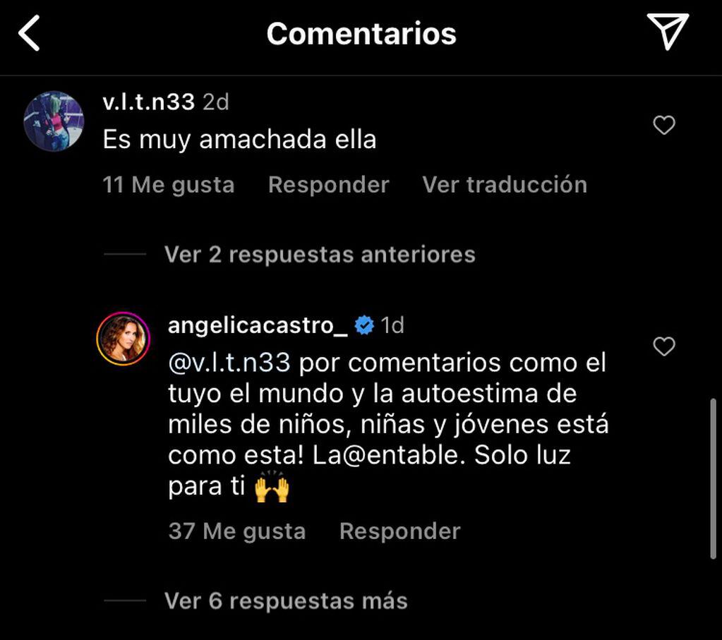 Angélica Castro defendió a su hija Laura en Instagram