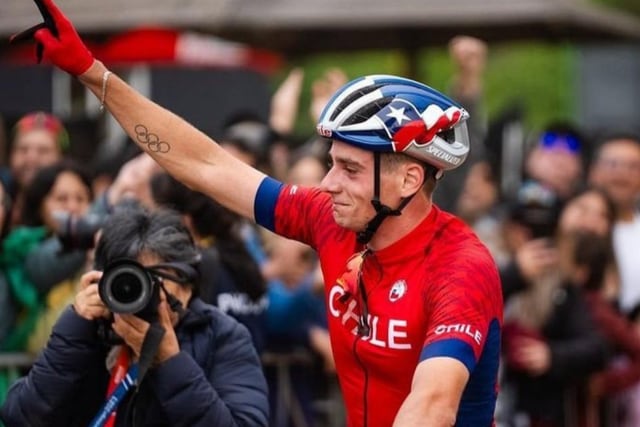 “Por la conche...”: Martín Vidaurre y su reacción tras su cuarto lugar en ciclismo