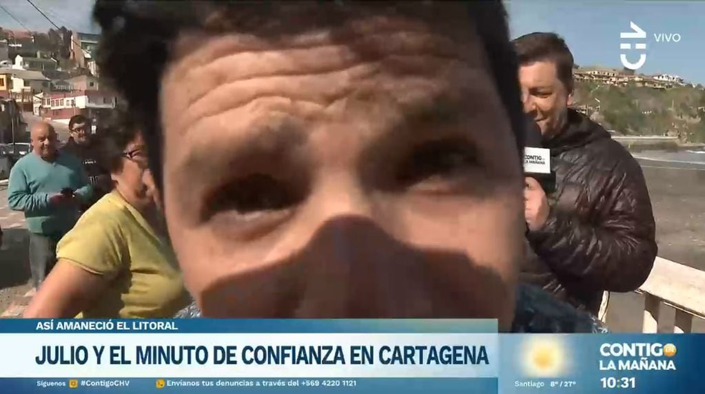 El tenso momento que vivió JC Rodríguez en medio de un despacho en vivo desde Cartagena