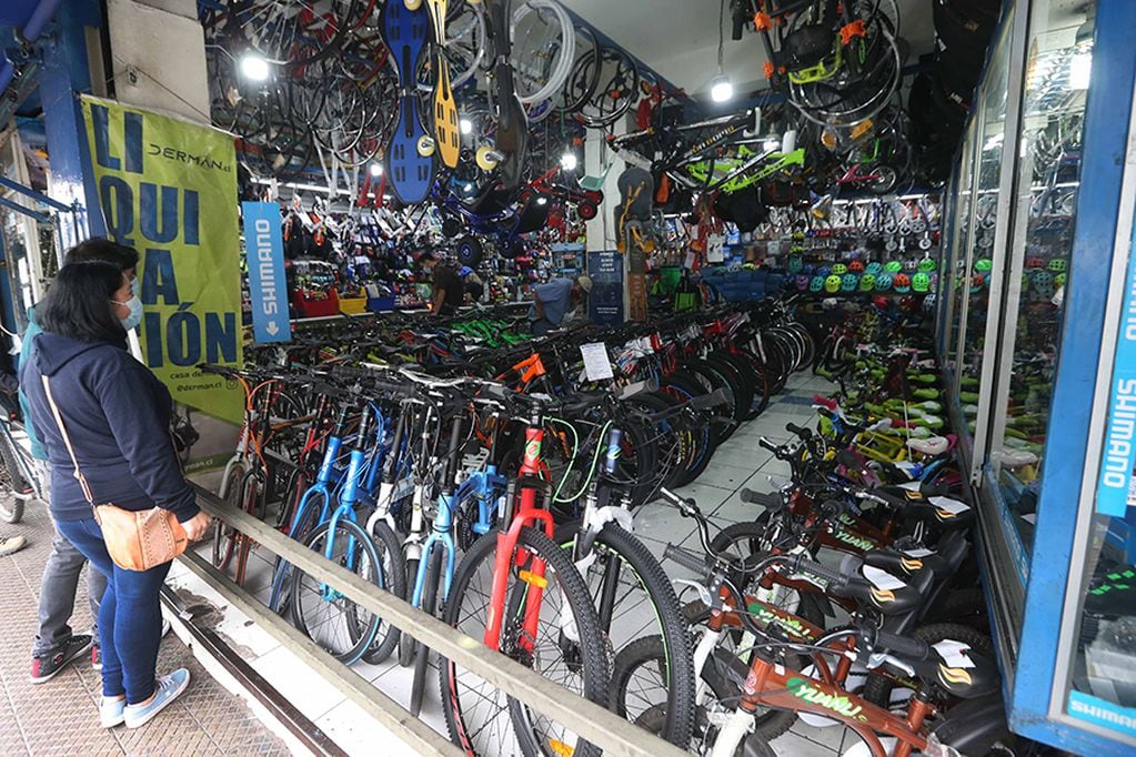 San Diego sector Bicicletas_Comerciantes_Bicicletas_alta demanda_Fotos: Esteban Galindo Fagett/La Cuarta