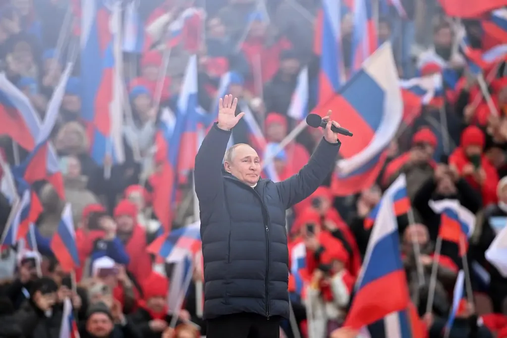 Putin es respaldado por un 83% de la población según un reciente estudio.