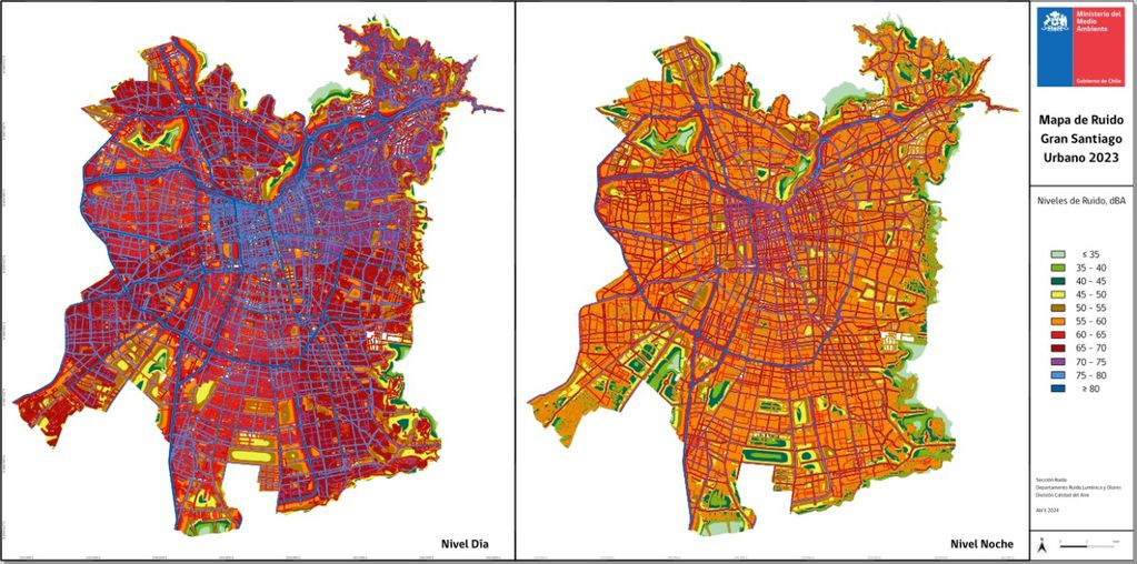 Estas son las comunas más afectadas por el exceso de ruido en Santiago.