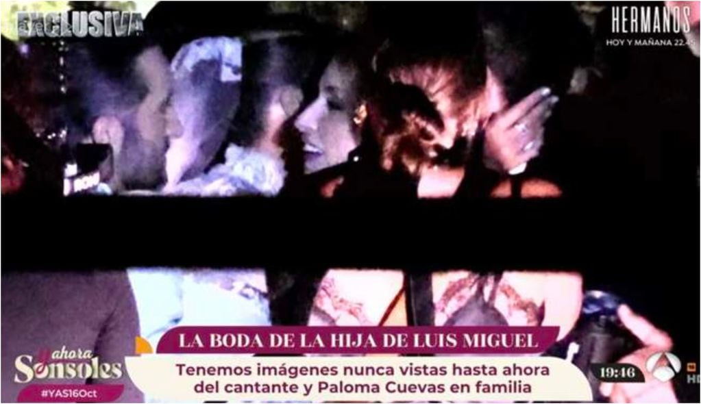 Filtran las primeras imágenes de Luis Miguel en el matrimonio de su hija Michelle Salas