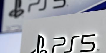 Sony PlayStation 5 logos displayed at the consumer electronics retailer chain Bic Camera