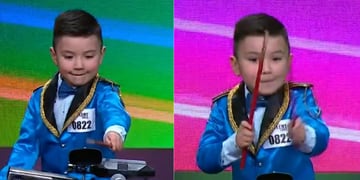 Adorable niño de 5 años arrasó tocando los timbales en Got Talent Chile