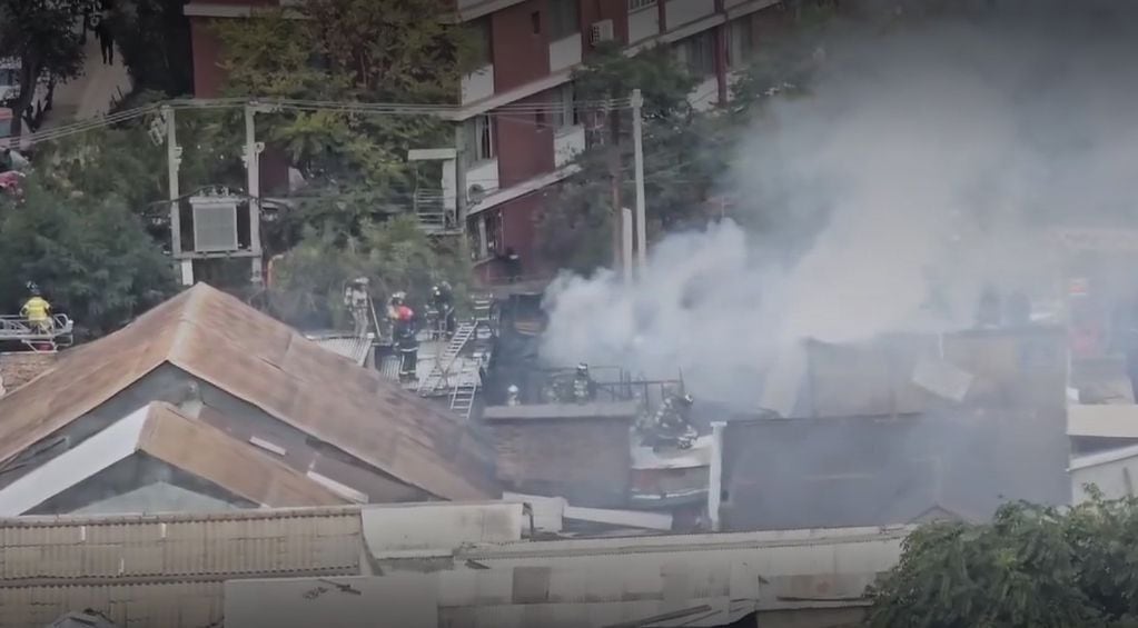 El incendio en Independencia.
