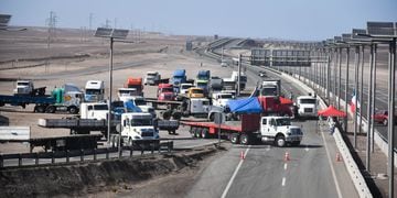 ANTOFAGASTA: Protesta de camioneros
