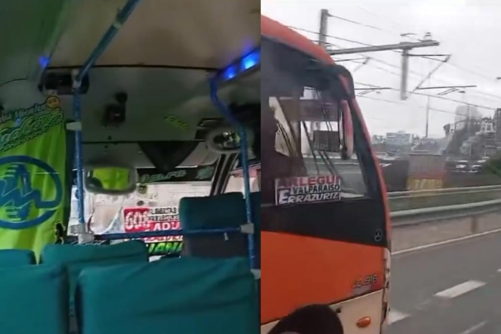 Chofer de bus en Valparaíso fue captado realizando peligrosa maniobra: el video se hizo viral