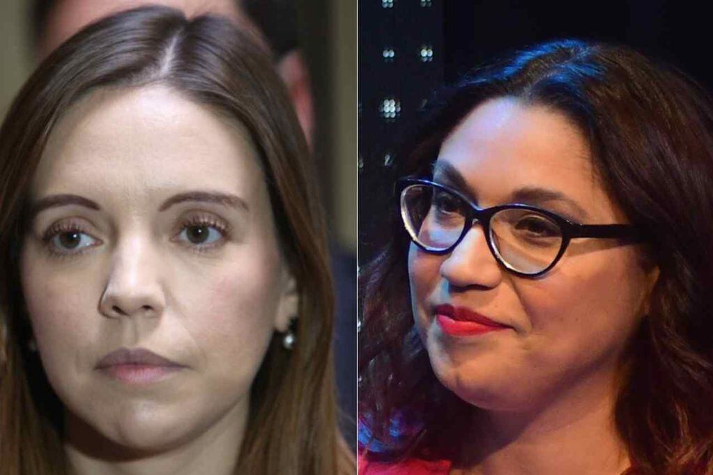 Alejandra Valle reaccionó a los dichos de la diputada Camila Flores. /Fotos: AgenciaUno.