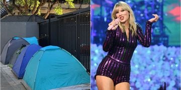 Fanáticas argentinas ya acampan en el estadio para ver a Taylor Swift.