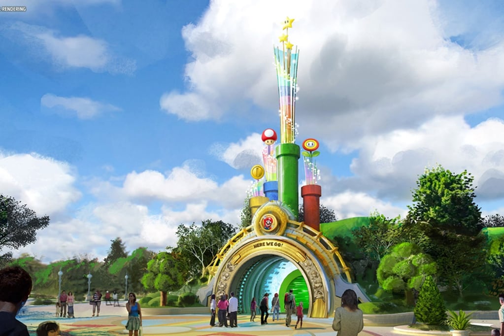 El parque contará con diferentes zonas y atracciones basadas en las populares franquicias de Nintendo.