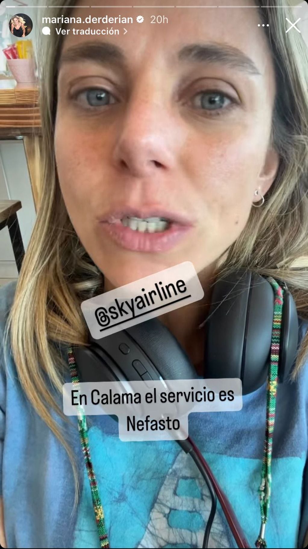 Mariana Derderian furia con aerolínea que la acusó de agredir a funcionaria (Instagram)