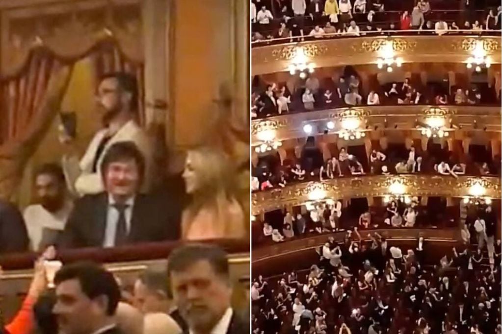 Javier Milei desató el caos en el Teatro Colón de Buenos Aires.