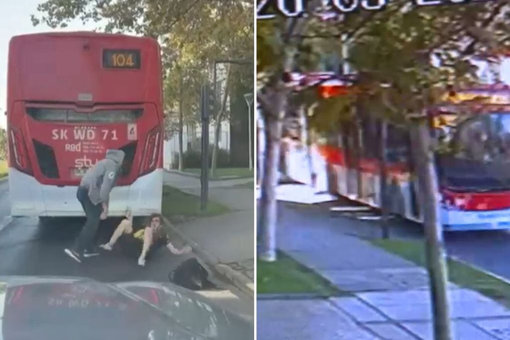 Videos muestran el momento del "topón" con el bus y la posterior golpiza.