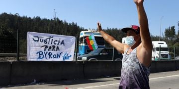 VALPARAISO: Protesta de camioneros