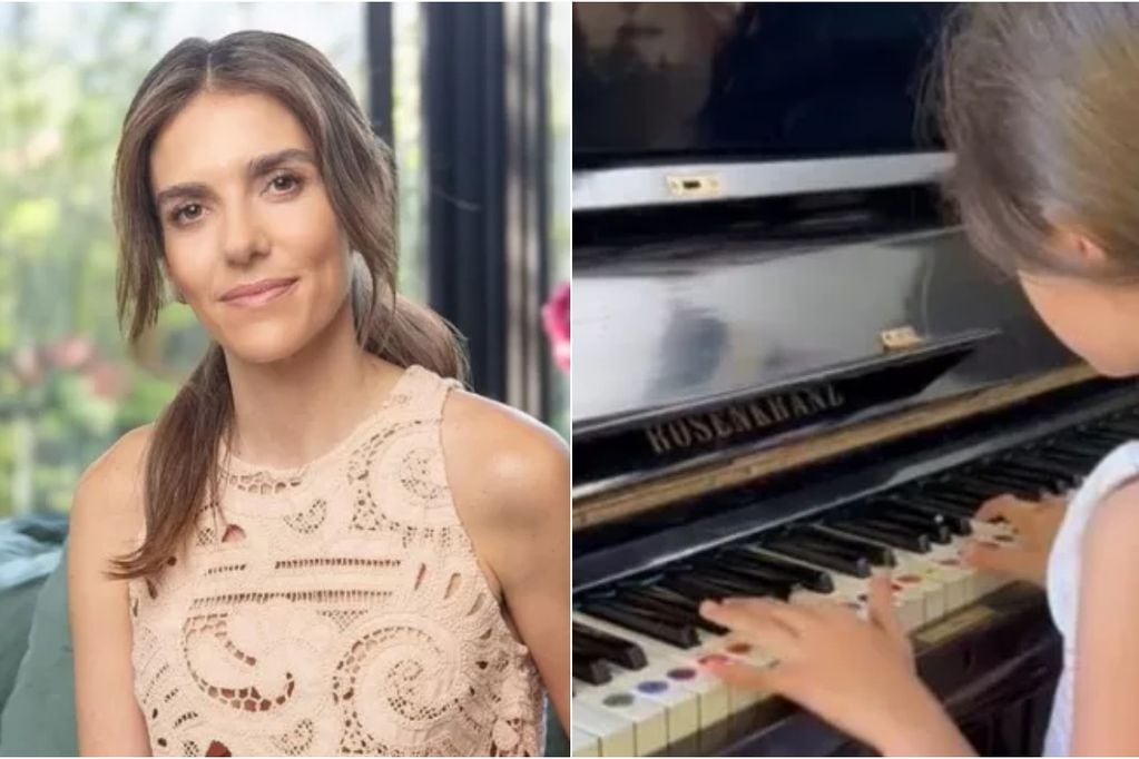 María Luisa Godoy compartió a su hija tocando piano.