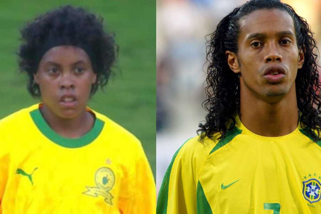 Miche Minnies sorprende por su gran parecido a Ronaldinho.