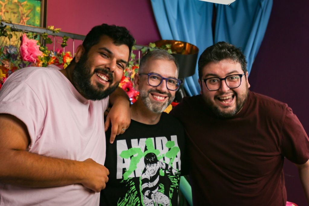 Marcelo Valverde, Héctor Romero y Luis Slimming. El Sentido del Humor. 
FOTO: BASTIAN SEPULVEDA