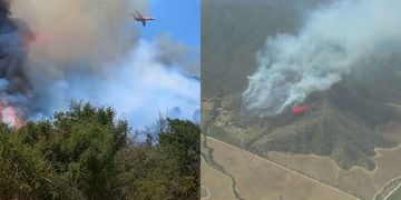 Alerta Roja provincial por incendio forestal en Casablanca