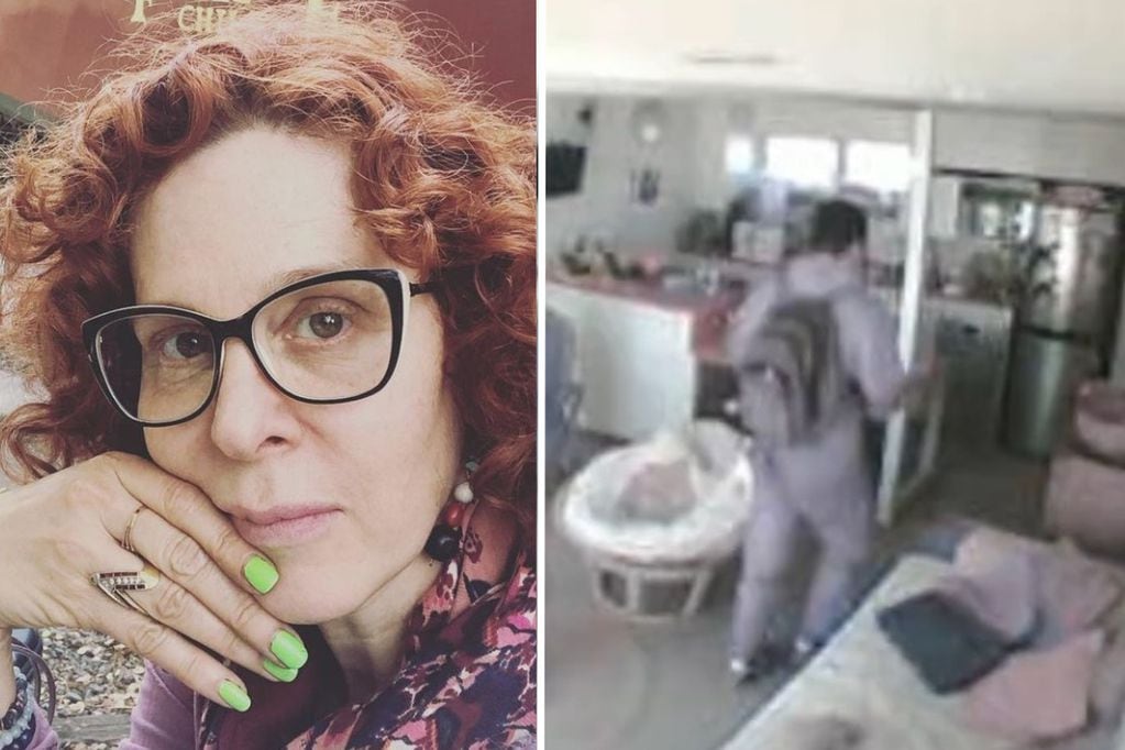 Vanessa Miller difundió un video donde se ve al ladrón al interior de su casa.