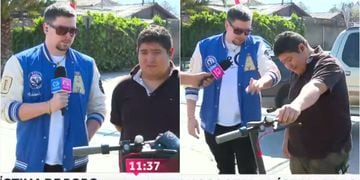 Hernán Calderón regaló scooter a hombre asaltado