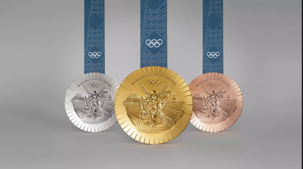 Reverso medallas Juegos Olímpicos París 2024