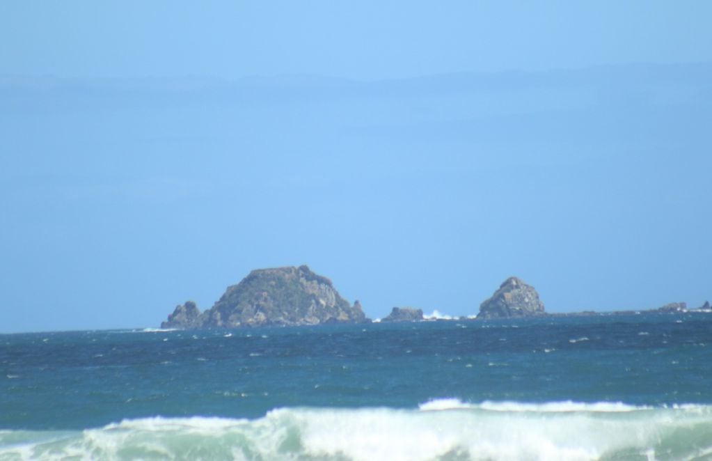Los islotes de San Pedro desde la distancia. FOTO: Guido Macari
