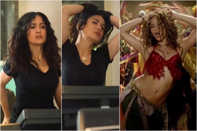el sexy homenaje de Salma Hayek a Shakira