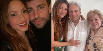 Shakira y sus padres - Piqué