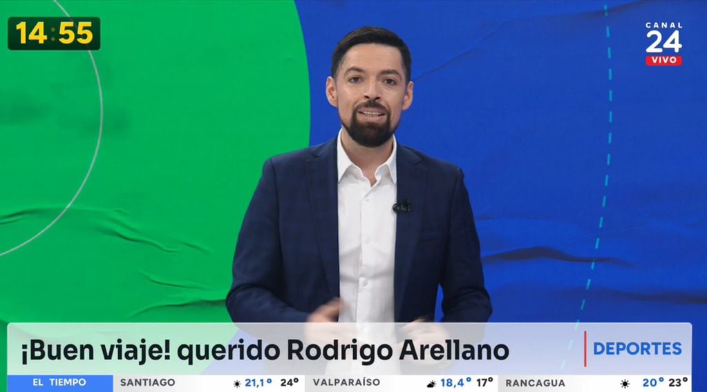 Rodrigo Arellano se despidió de TVN ante las cámaras.