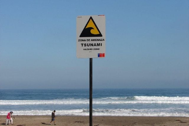 Zona con riesgo de tsunami