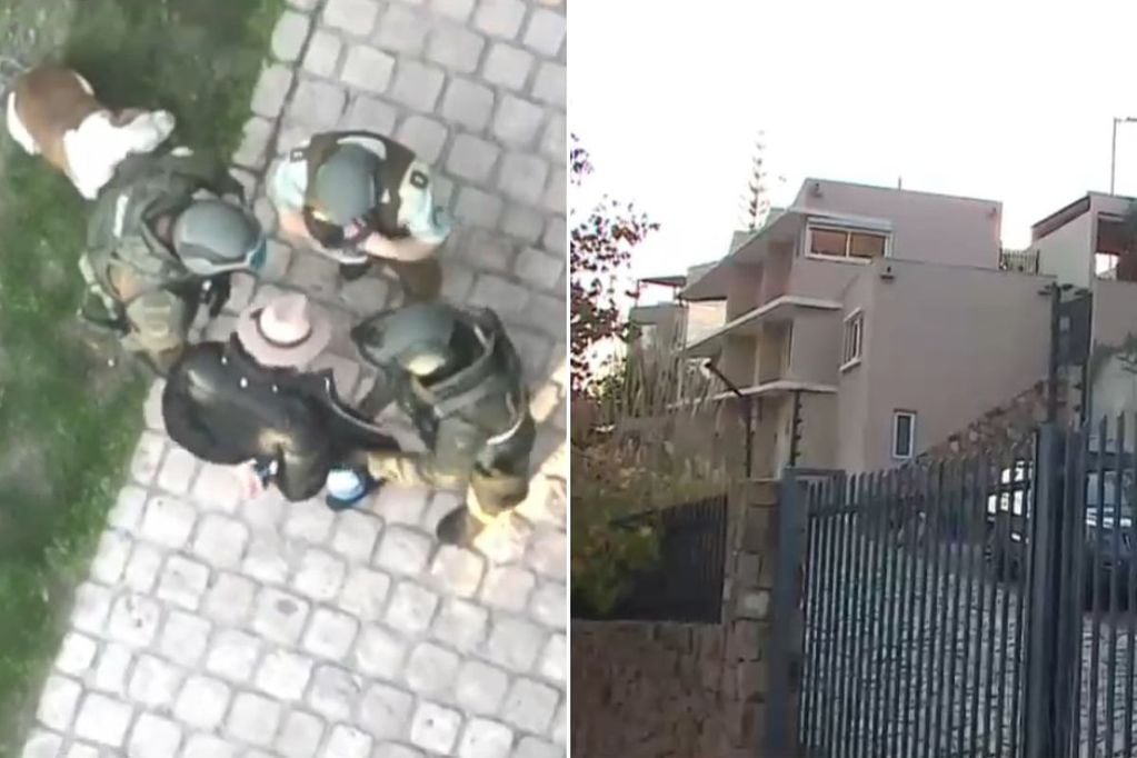 El hombre fue detenido por Carabineros por disparos injustificados desde su casa en Las Condes.