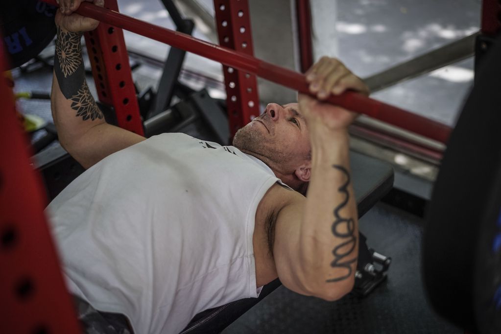Gonzalo Egas se entrena prácticamente a diario en el gimnasio EmpireBox. Foto: Mario Tellez, La Cuarta.